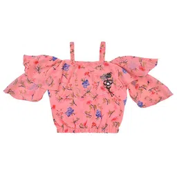 Wish Karo Girls Printed Top with Shorts image 3