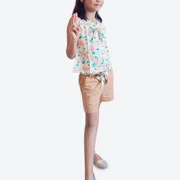 ShilpShakti Girls Printed Top with Shorts image 3