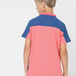 Jack & Jones Junior Boys Colourblocked Polo Collar Cotton T-shirt image 5