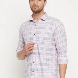 Duke Slim Fit Tartan Checked Cotton Casual Shirt image 2