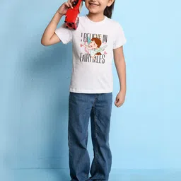 NUSYL Girls Typography Printed T-shirt image 4