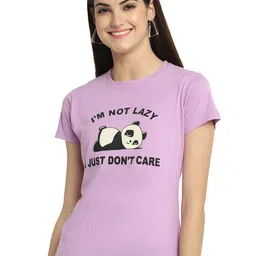 Fabflee Pack Of 4 Typography Printed Cotton T-shirt image 5