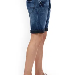 beevee Men Washed Mid-Rise Denim Shorts image 2