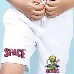 NUSYL Boys Mid-Rise Graphic Printed Cotton Shorts image 3