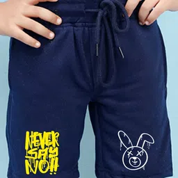 NUSYL Boys Graphic Printed Mid-Rise Cotton Shorts image 3