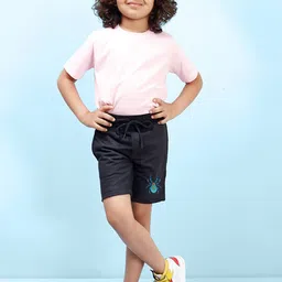 NUSYL Boys Graphic Printed Mid-Rise Cotton Shorts image 3