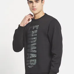 Octave Men Black & Grey Printed Sweatshirt image 4