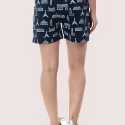 StyleAOne Women Mid-Rise Conversational Printed Shorts image 2