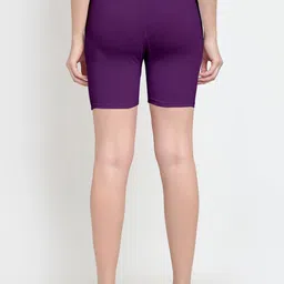 GRACIT Women Purple Cycling Sports Short image 3