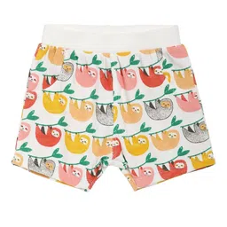 MINI KLUB Boys Pack Of 2 Conversational Printed Pure Cotton T-shirt with Shorts image 4