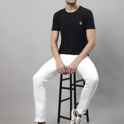 mack jonney VIMAL JONNEY Round Neck Cotton T-shirt image 4