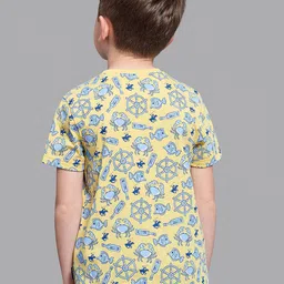 Beverly Hills Polo Club Boys Yellow Printed T-shirt image 4