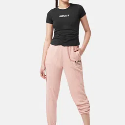 Ajile by Pantaloons Typography Printed Ruched Cotton T-shirt image 5