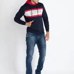 Status Quo Typography Printed Hooded Cotton Sweatshirts image 2