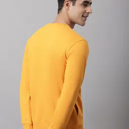Cantabil Men Mustard Fleece Sweatshirt image 5