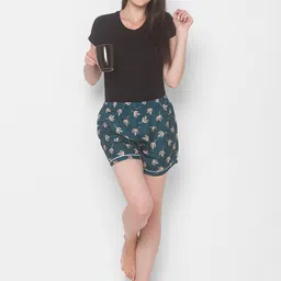 FashionRack Women Pack of 2 Printed Lounge Shorts image 5