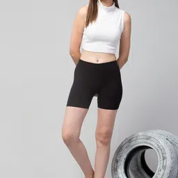 Apraa & Parma Pack of 3 Slim Fit Cycling Cotton Sports Shorts image 4