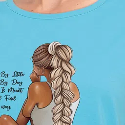 CHOZI Pack Of 2 Graphic Printed Cotton T-shirt image 4