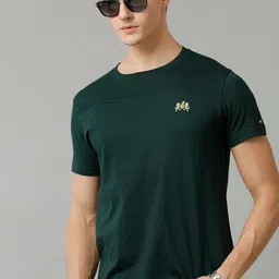 Double Two Men Round Neck Applique T-shirt image 4