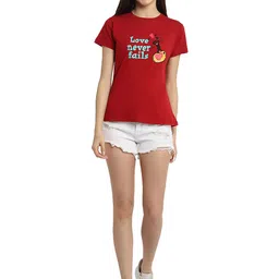 Fabflee Pack Of 4 Typography Printed Cotton T-Shirt image 4