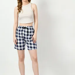 BAESD Women Pack Of 2 Printed High-Rise Regular Shorts image 5