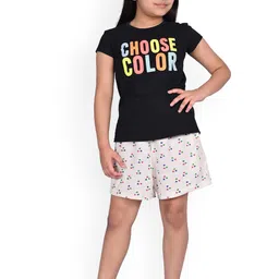 BAESD Girls Pack Of 2 High-Rise Conversational Printed Cotton Shorts image 3