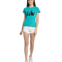 Fabflee Pack Of 4 Typography Printed Cotton T-Shirt image 3