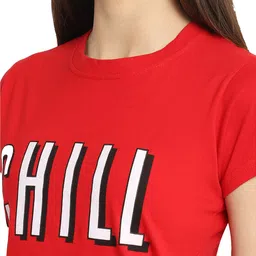 Fabflee Pack Of 4 Typography Printed Round Neck Comfortable Cotton T-shirts image 4