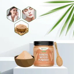 ourherb Pure & Natural Sandalwood Powder for Skin Care with Wooden Spoon - 100g | 3.5 Oz image 5