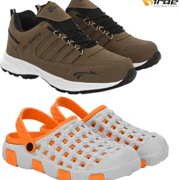 Birde Lightweight Combo Pack of 2 Stylish Sports Gym, Shoes With Clogs Walking Shoes For Men-picture-27