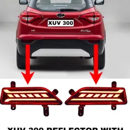 rohaneshop Xuv 300 Matrix Reflector with Running Indicator waterproof Type - B Car Reflector Light image 1