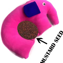 tecsun Mustard Seeds, Cotton Baby Pillow Pack of 1 Animals, Solid image 4