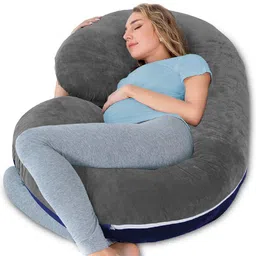 wild mint Microfibre Solid Pregnancy Pillow Pack of 1-picture-11