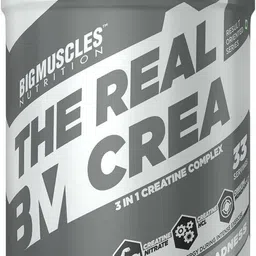 bigmuscles nutrition The Real Crea 33 Servings Micronized 3 IN 1 Creatine Complex Creatine image 1