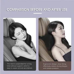 daxanstore Black Memory Foam Car Pillow Cushion for Universal For Car image 3