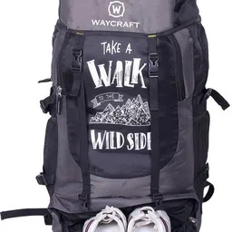 waycraft High Quality Water Resistant Trekking Hiking Travel Bag with Shoe Compartment Rucksack - 60 L image 1