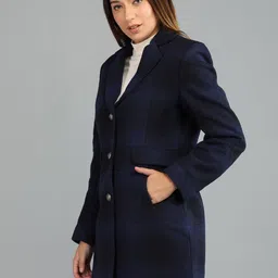 honnete 100 % Polyester Solid Coat For Women image 3