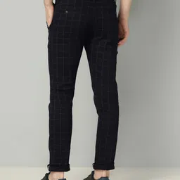fubar Men Slim Fit Black Cotton Blend Trousers image 3