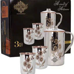 indian art villa IAV-DGS-153-3 Jug Glass Set-picture-15