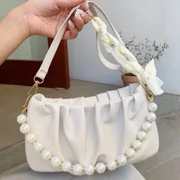 White Women Sling Bag CT-58_PEARL_WE-image-5