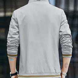 futse peno Men Striped Casual Jacket image 4