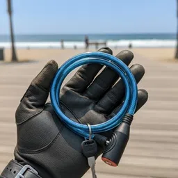 zafuro Bicycle lock/ Multipurpose Cable Lock/ Blue 2 Bicycle Lock image 2