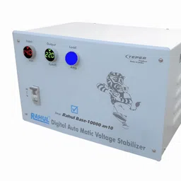 rahul Base-10000 an10 Kva/40 Amp,3 Booster,Input 140-280 Volt,Use a Maximum of 40 Amp Load,With 2+1 Metar Input,Output+Load Indicator,With Over Load MCB,Mainline Automatic Voltage Stabilizer Automatic Voltage Stabilizer image 1