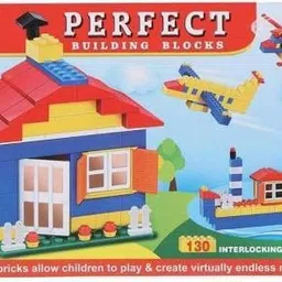 sanchi creation Perfect Building Blocks for Kids Easy to Make his her own Design Model Birthday Gift for Boys and Girls, Different Models Make Design Blocks (Perfect-130 pcs)-picture-10