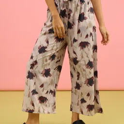 limeroad Women Regular Fit Brown Viscose Rayon Trousers-picture-11