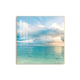 the next decor Celestial Ocean Glass Finish Square Wall Art image 2