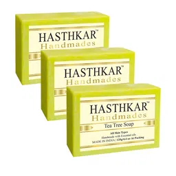 Hasthkar Set of 3 Handmades Tea Tree Soaps - 125 g Each-picture-26