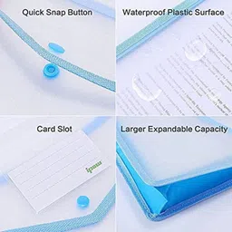 neel Plastic Office Button Bag Folder image 4