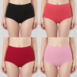 louis craft Pack of 4 Women Hipster Multicolor Panty-picture-30