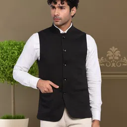 rocksy Solid Men Waistcoat image 1
